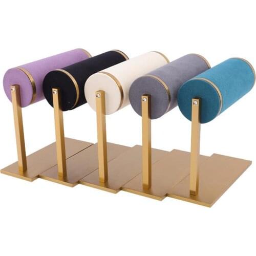 T bar Bracelet Chain Watch Holder Rack Metal Base Jewelry Display Stand Rack