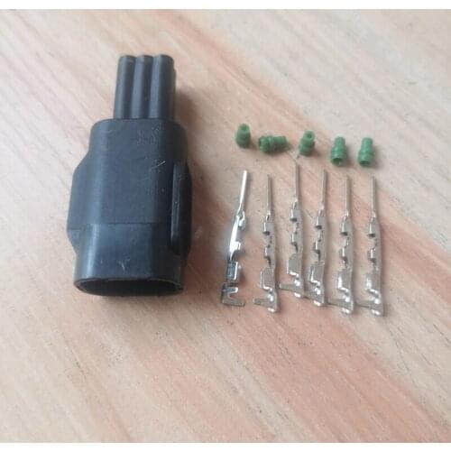 5pcs/lot 6 Pin 6 Way Sumitomo Male Reversing Radar Probe Auto Connector Plug For Toyota RAV4 Corolla 6188-0706
