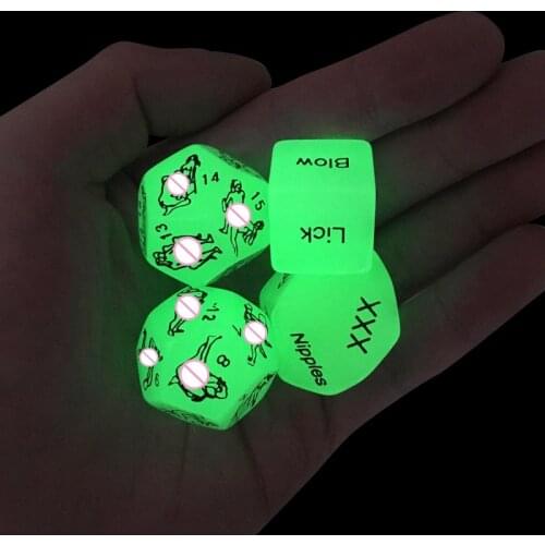 4pcs Erotic Dice Game Toy 24 Make Love posture Dice Sex Party Fun Adult Couple Glow in the Dark Luminous BDSM Sex Toys For Women