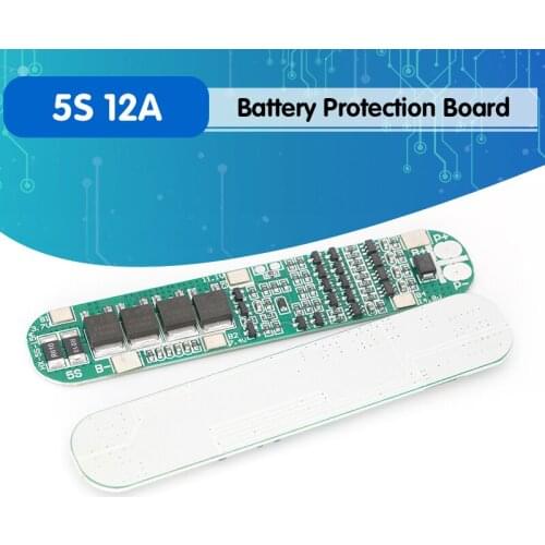 5S 12A 18.5V Li-ion Lithium Battery 18650 Charger PCB BMS Cell Protection Board