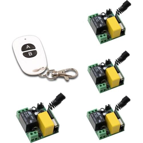 AC 220V 1CH Wireless Remote Control Switch Relay Module Lamp Light LED Bulb Wireless Switch Remote Transmitter 315/433.92 MHZ