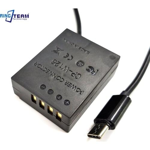 Type c Power Adapter CP-W126 NP-W126 DC Coupler for Fujifim Camera X-A1 H1 A2 E1 E2 Pro1 T1 T2 T3 T10 T20 T30 HS30 HS33 HS35