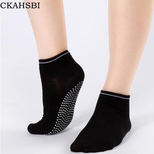 CKAHSBI Women Professional Anti Slip Sports Yoga Socks Ladies Ventilation Ballet Socks Dance Sock Breathable Black White Gray