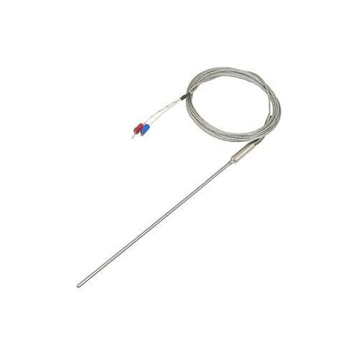 Liquid Measuring 190mm x 3mm K Type Earth Thermocouple Probe 2 Meters