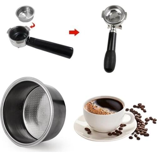Pressureless American Stainless Steel Filter Coffee Filter Cup 51mm Filter Basket Filter Coffee Products Kitchen Accessories