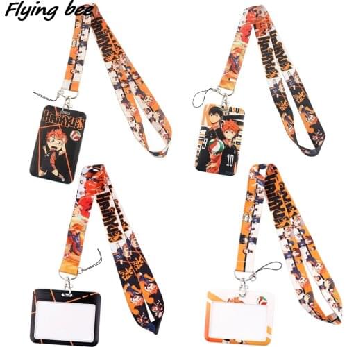 Flyingbee X1970 Anime Volleyball Boy Lanyard For Key Neck Strap Lanyard Card ID Badge Holder Key Chain Key Holder Hang Rope Gift