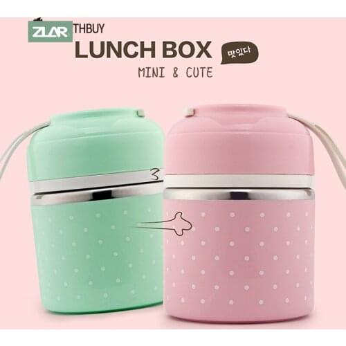 ZLAR Stainless Steel Bento Lunch Box With Bag Insulation Portable Container Warm Food Box For Kids Women Outdoor Kitchen Picnic