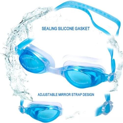 Fashionable Adjustable Waterproof Goggles Unisex Flat Goggles Silicone Comfortable, Lightweight And Wear-resistant Multi-color