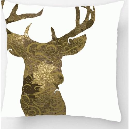 Dark Green And Floral Brow Reindeer Throw Pillow Case Decorative Cushion Cover Pillowcase Customize Gift By Lvsure For Sofa Seat