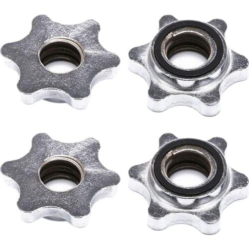 NEW-4Pcs 25mm Dumbbell Rod Nut,Spinlock Collars for Plating Barbell Dumbbell Weight Lifting Accessories