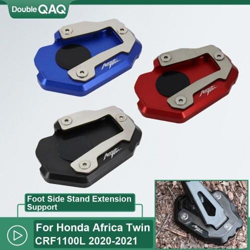 Motorcycle Kickstand Extension Pad Kickstand Side Stand Extension Pad for Honda CRF1100L Africa Twin Motocross Accessories