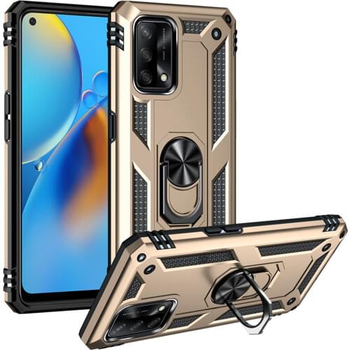 Shockproof Case for OPPO A 74 4G 2021 Luxury Case Magnetic Car Holder Bumper Back Funda for OPPO A74 Stand Cover OPPO A74 Etui