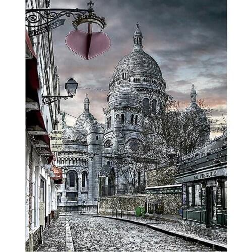 Craft Needlework Diy Handicrafts City Landscape Diamond Painting Street Painting Diamond Embroidery Square Drill Mosaic Picture