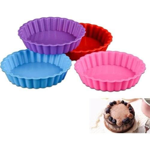 Silicone Cake Mold Round Shaped Muffin Cupcake Chocolate Baking Mould Kitchen Cooking Bakeware Maker DIY Cake Decorating Tools
