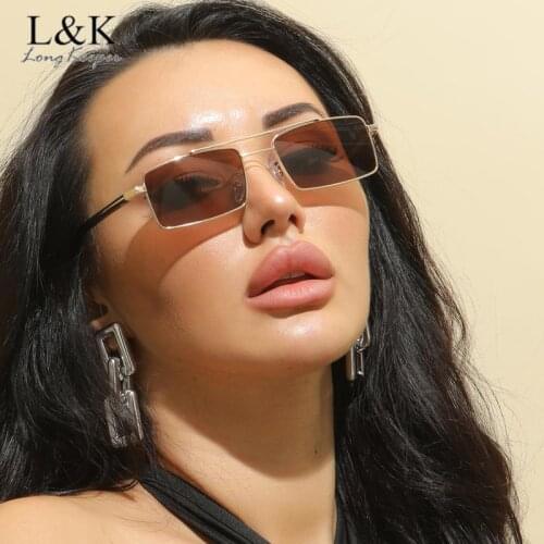Vintage Rectangle Sunglasses Women Fashion Steampunk Metal Small Square Sun Glasses Men Driving Eyewear UV400 Gafas De Sol Mujer