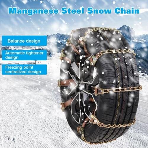 Steel Truck Car Wheels Tyre Tire Snow Ice Chains Belt Winter Anti-skid Vehicles SUV Wheel Chain Mud Road Safe Safety Universal