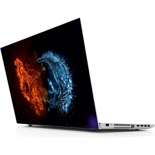 Sticker Master Fire And Water Birds Laptop Sticker universal laptop skin for 13 14 15 15.6 16 17 19 "inc notebook decal mac,asus,hp
