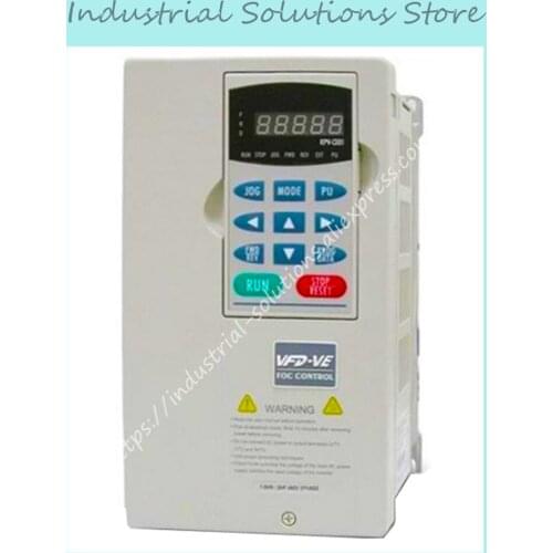 Input 3PH 220V Output 3PH Inverter VE Series VFD075V23A-2 0~240V 33A 0~600Hz 7.5KW 10HP New Original