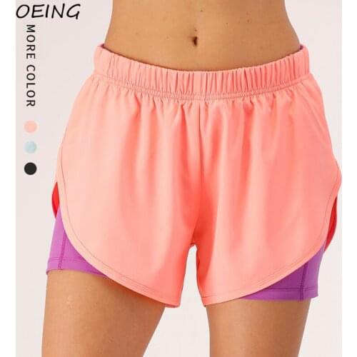 Womnes Sport Running Shorts with Pockets Breathable Quick Dry Patchwork Workout Jogging Shorts