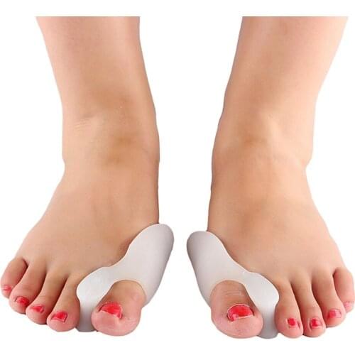 1 Pair Toe Separator Adjuster Hallux Valgus Pedicure Corrector Foot Care Toe Thumb Valgus Protector Toe Support Pedicure Tool