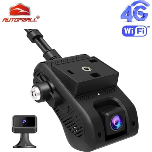 4G Car DVR Dash Camra Car Camera GPS Tracker AiVision Cam HD 1080P Dual Camera Remote Monitoring Live Streaming WiFi Hotspot