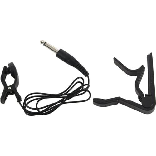 Acoustic Electric Guitar Trigger Change Capo with Black Universal Guitar Acoustic Clip on Pickup Piezo Contact