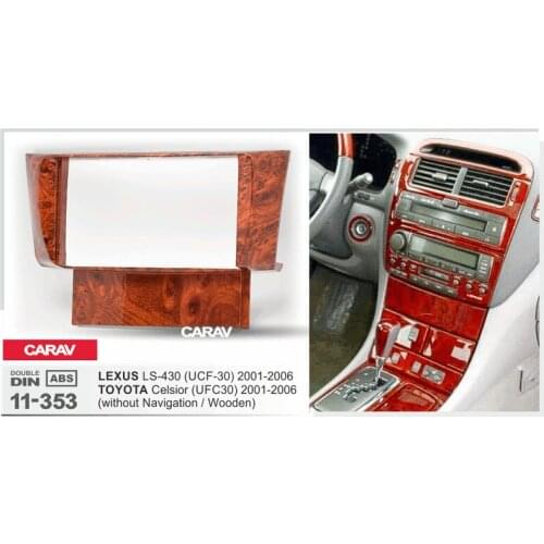 CARAV 11-353 Car Radio Fascia Panel for TOYOTA Celsior (UFC30)/LEXUS LS-430 (UCF-30) Stereo Fascia Dash CD Trim Installation Kit