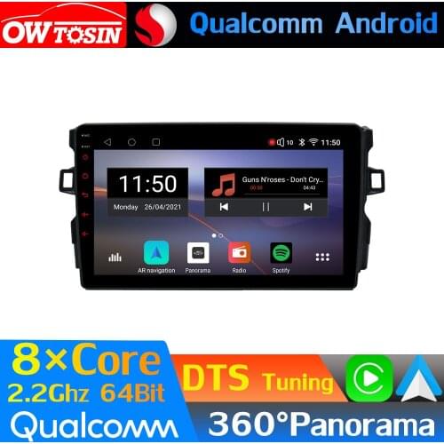 Qualcomm 8Core Android Car Multimedia For Toyota Auris E150 Corolla 2006-2012 360 Panoramic Radio GPS CarPlay Head Unit HDMI 4G
