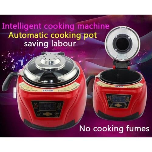 Household All Intelligent Food Cooking Machine Automatic Meat Vegetables cooking pot Multi cooker Frying Pan