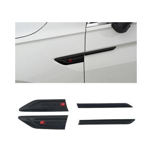Black Side Wing Fender Air Vent Cover Trim 4pcs For Volkswagen Tiguan 2017-2020