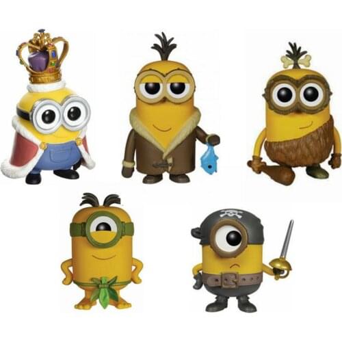 Funko Despicable Me Minions 3 Kings Primitive Pirate Kevin Minions 166# 167# 168# 169# 170# Vinyl Action Figures Children Toys