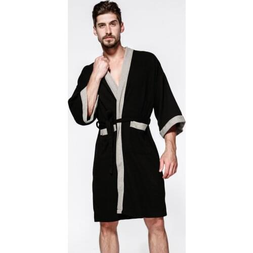 Summer Couple Waffle Kimono Bathrobe Women Sexy Europe Size Suck Water Bridesmaid Robes Unisex Dressing Gown Autumn Robe Femme