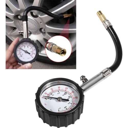 Long Tube Tire pressure gauge meter 0-100Psi High-precision Motorcycle Universal Tyre Air Pressure Tester For Car Motorcycle