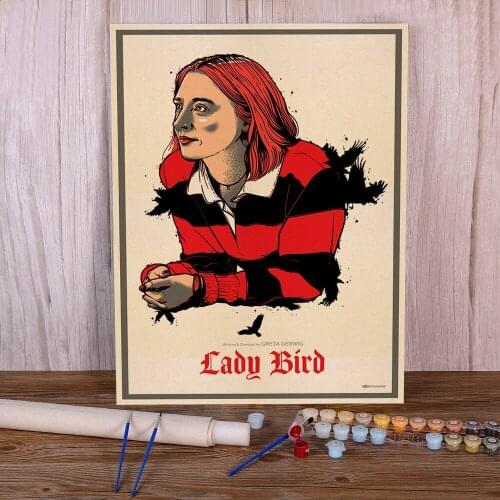 Lady Bird Movie Greta Gerwig Film Saoirse Ronan Coloring By Numbers Painting Kit Acrylic Paints 50*70 Painting On Art