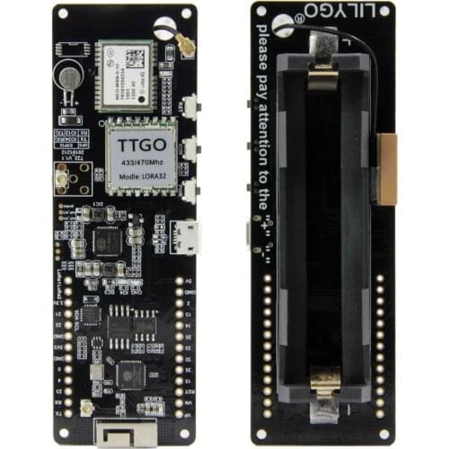 LILYGO® TTGO T-Beam V1.1 ESP32 LORA 433/868/915/923MHZ WiFi Wireless Bluetooth Module GPS NEO-M8N IPEX 18650 Battery Holder