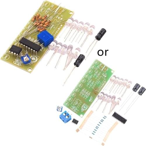 M4YC Digital 10 LED Electronic Clock Production Suite DIY Kits Set 4.5-6V Circuit Board Practice Learning Board Module