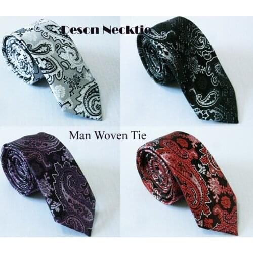 Mens Fashion Floral Paisley Neck Necktie Business Party Wedding Commercial Cravata 7CM Necktie