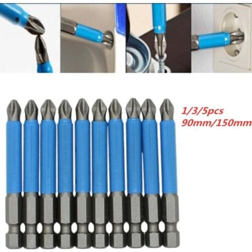 90mm 150 mm Cross non-slip drill bits batch Head PH2 screwdriver set S2 strong magnetic wind batch head screwdriver head bits