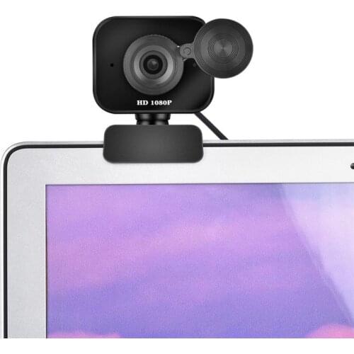 New 1080P HD Camera Betwork Teaching Computer Camera Fixed Focus Webcam with Lens Cover USB Drive-free For Window7/8/10 Android