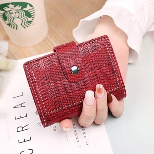 New 24 pcs Card bag Women Wallets Hasp Coin Purses ID Credit Card Lady Small Money Bag Portable Multi-Cards Wallets For Woman