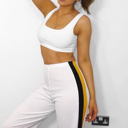 New Summer Women Casual High Waist Paperbag Striped Wide Leg Long Pants Trousers 2018 New Fashion