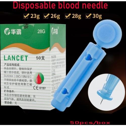 Disposable Blood Needle + Pen sterile lancets fleam vent drain blood lancet dedicated 23/26/28/30G