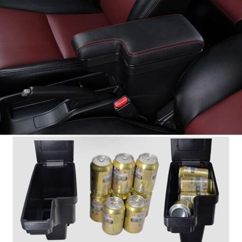 For Honda Fit/Jazz 2014-2016 Black Red lines Armrest Best Quality