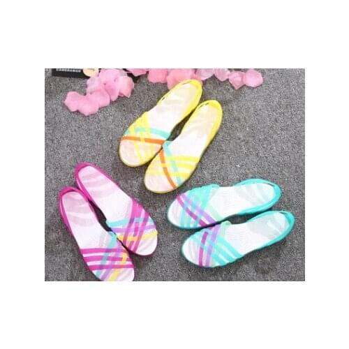 Womens Flats Summer Candy Color Sandal Beach Valentines Day Rainbow Sandal