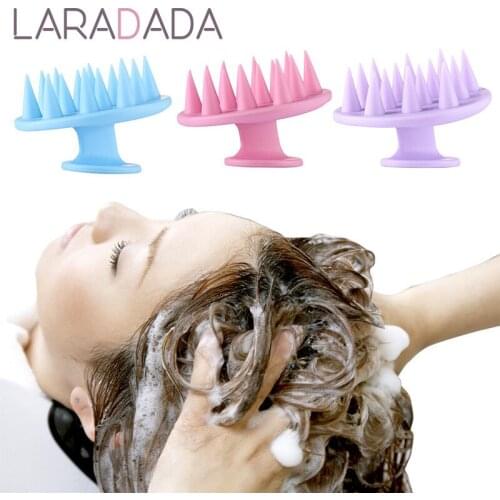 Silicone Shampoo Scalp Hair Massager Head Body Scalp Massage Brush Comb Hair Washing Comb Shower Brush Bath Spa Massage Brush