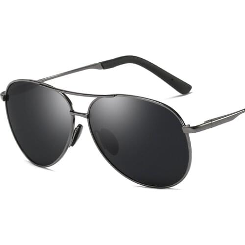 Brand Designer Classic Oversized Sunglasses Round Frame UV400 Protection Polarized Sunglasses Pilot Sun Glasses for Men Driving