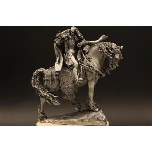 Middle Ages Count Dracula Vlad III Cepes Puncture Archduke Ride Warhorse 1/24 Ancient Tin Soldier Model Home Decorative Souvenir