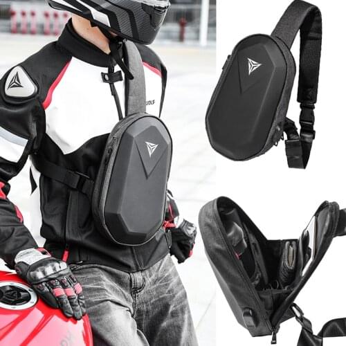 2020 Waterproof Waist Bags Man Fashion Motorcycle Bag Travel Crossbody Chest Bags Unisex Hip Bag Chest Phone Pouch with USB