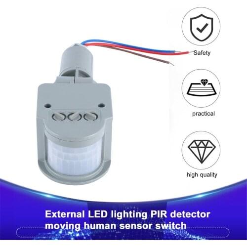 Professional Motion Sensor Light Switch Outdoor AC 220V Automatic Infrared PIR Motion Sensor Switch With LED Light Household