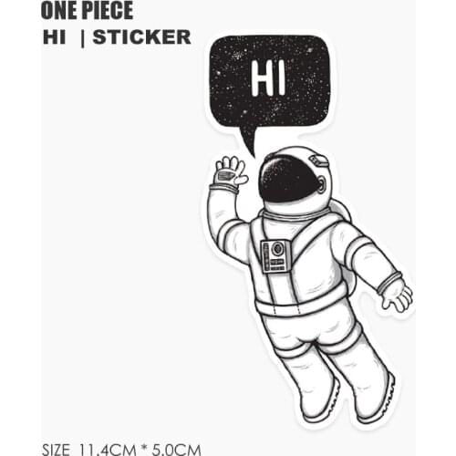 One Piece Space Astronaut Planets Waterproof PVC Stickers Toys laptop Pitcher Bottle Luggage Notebook Decorate for Kids
